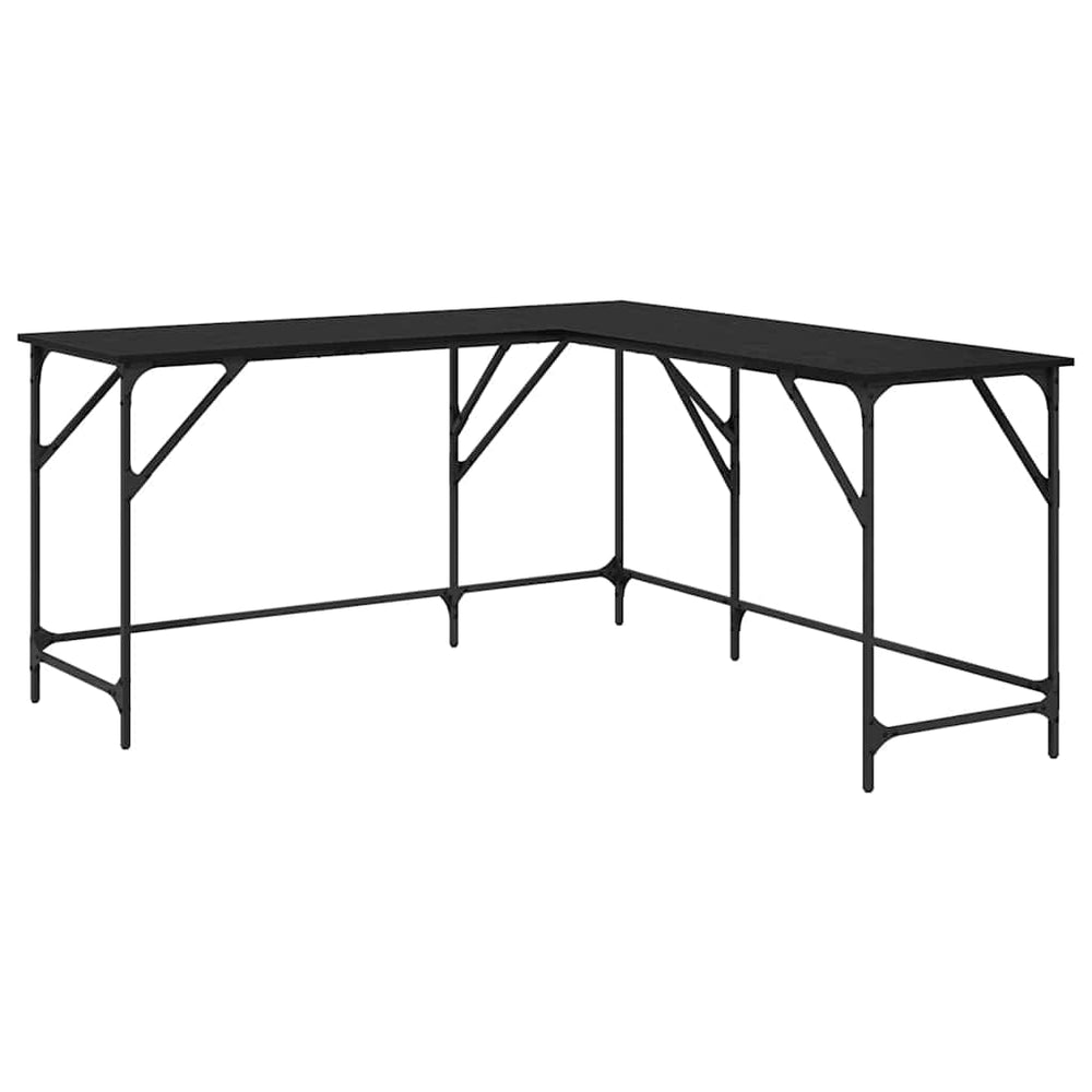Eckschreibtisch Schwarz Eiche 149cm