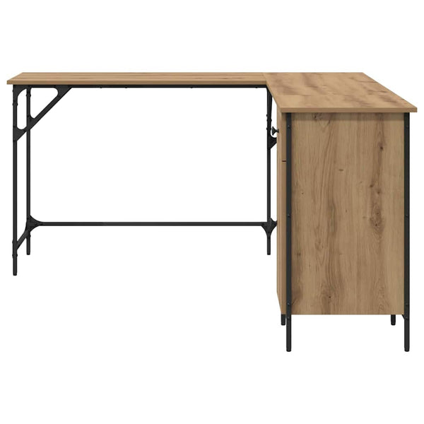Eckschreibtisch Artisan Eiche mit Regalen