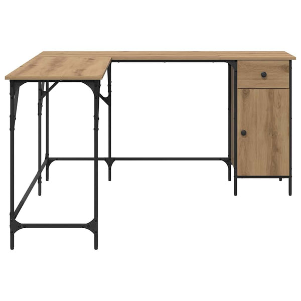 Eckschreibtisch Artisan Eiche mit Regalen