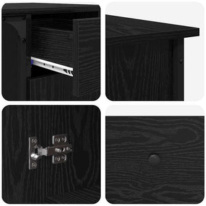 Schreibtisch Schwarz Eiche 141x141 cm