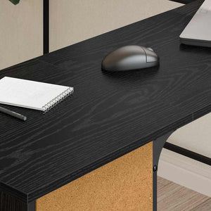 Schreibtisch Schwarz Eiche 141x141 cm