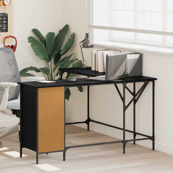 Schreibtisch Schwarz Eiche 141x141 cm