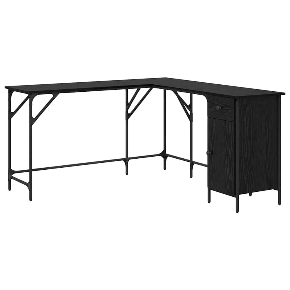 Schreibtisch Schwarz Eiche 141x141 cm