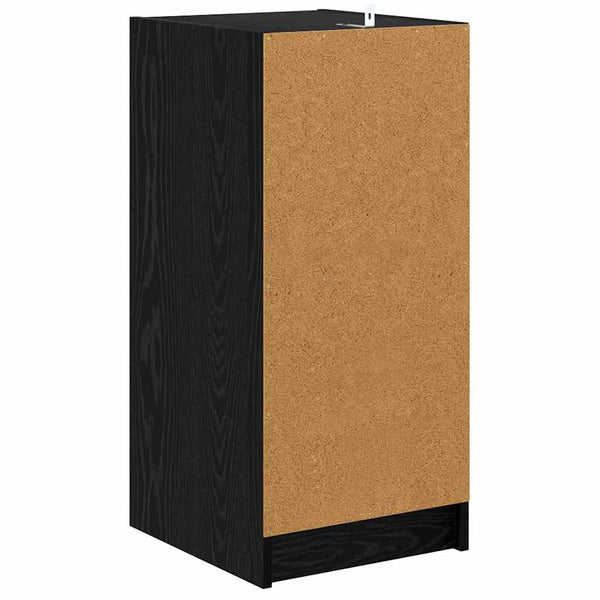 Schwarzes Sideboard Eichenoptik, 76cm