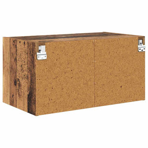 Wandmontierter Wandschrank Altholz 68x37x35 cm