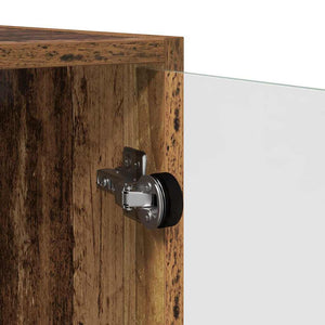 Wandmontierter Wandschrank Altholz