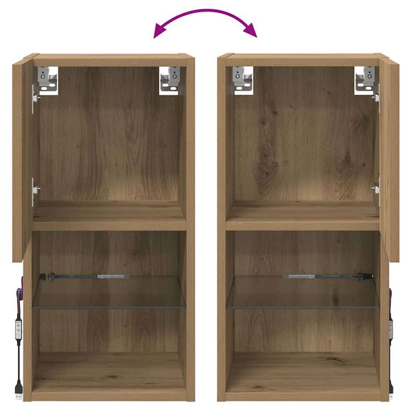 Wandmontierter TV-Schrank Artisan Eiche 60cm