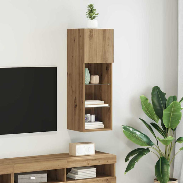 Wandmontierter TV-Schrank Artisan Eiche 90cm