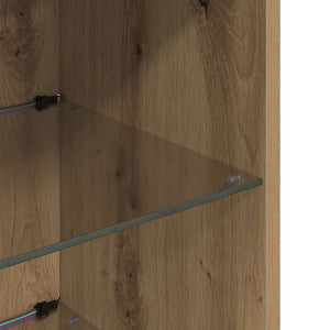 Wandmontierte TV-Schränke, 2er Set, Artisan-Eiche, 90cm