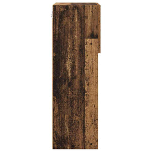 vidaXL Meuble TV mural LED Bois de récupération 40,5 x 30 x 90 cm