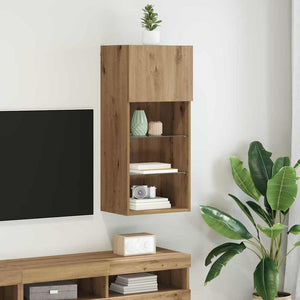 Wandmontierter TV-Schrank Artisan Eiche 90cm