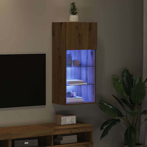 Wandmontierter TV-Schrank Artisan Eiche 90cm