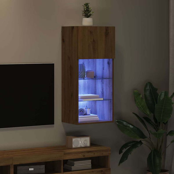 Wandmontierter TV-Schrank Artisan Eiche 90cm