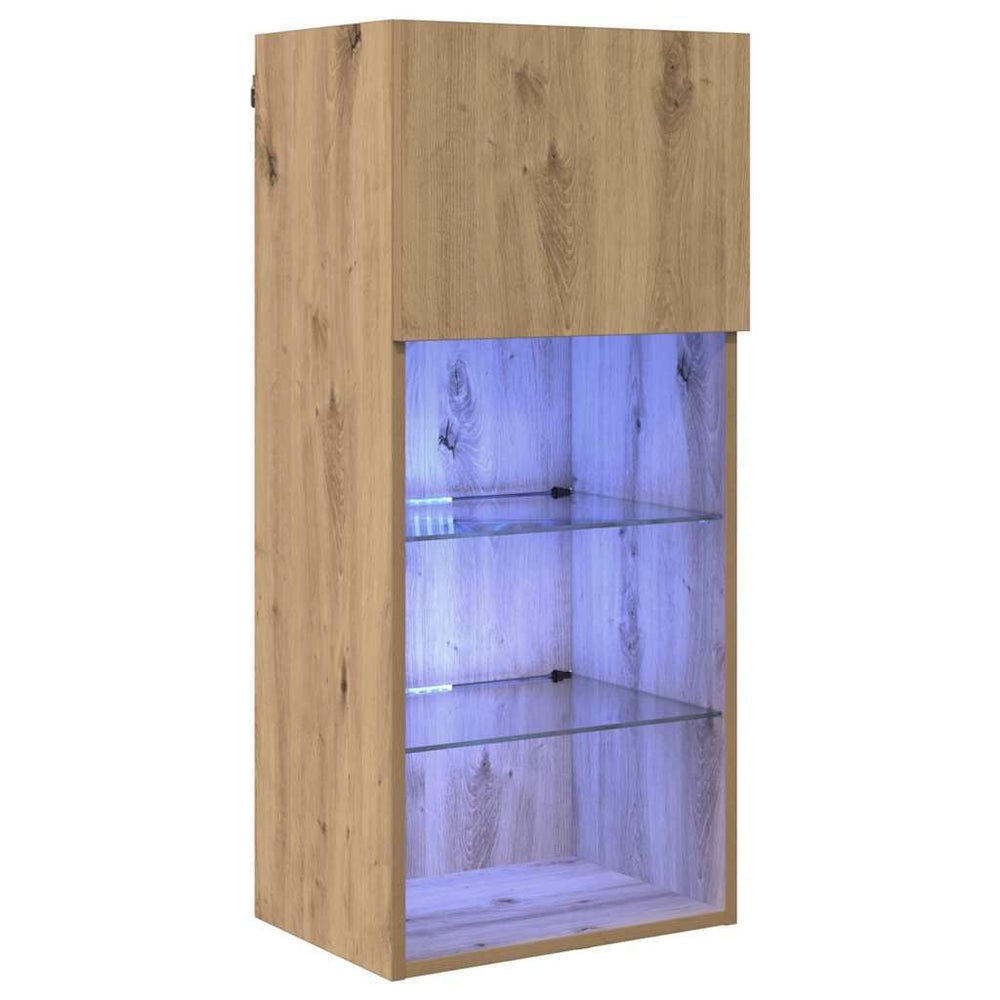 Wandmontierter TV-Schrank Artisan Eiche 90cm