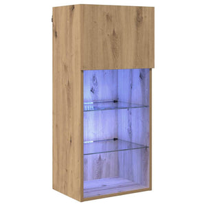 Wandmontierter TV-Schrank Artisan Eiche 90cm