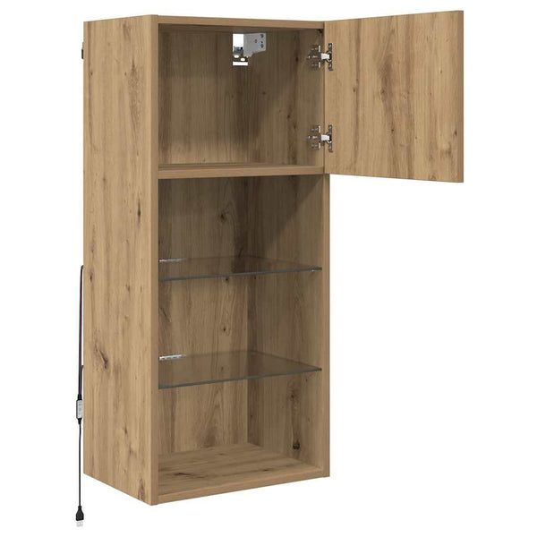 Wandmontierter TV-Schrank Artisan Eiche 90cm