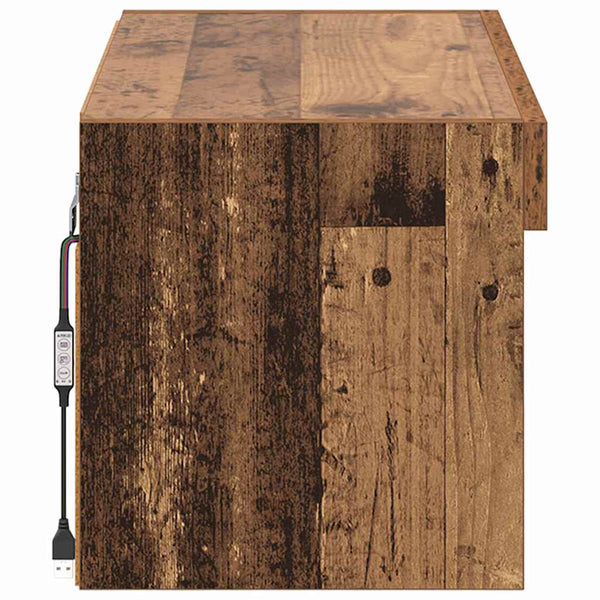 LED TV-Schrank Altholz 60cm