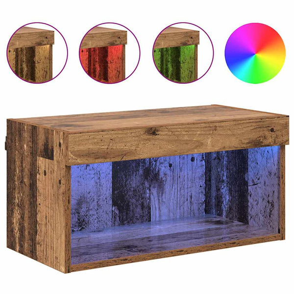 LED TV-Schrank Altholz 60cm
