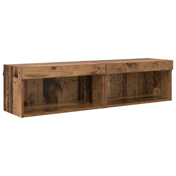 TV-Schrank Set Altholz 60 cm