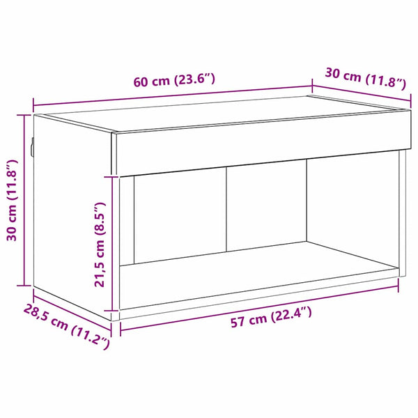 TV-Schrankset Artisan Eiche 60 cm