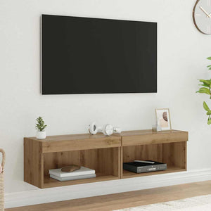 TV-Schrank Set Eiche 60x30 cm