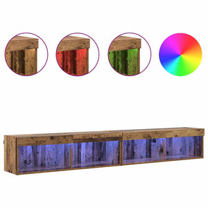 vidaXL Meuble TV 2 pcs bois de récupération 100 x 30 x 30 cm bois d'ingénierie