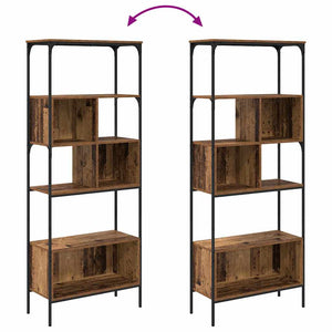 Bücherregal Altholz, 188,5 cm hoch