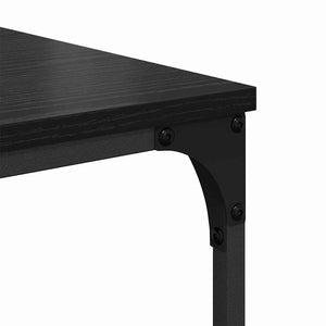 Bücherregal Schwarz Eichen-Optik 188,5 cm