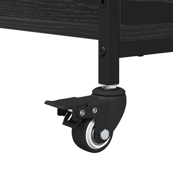 Schwarzer Couchtisch Eichenoptik