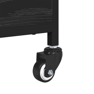 Schwarzer Couchtisch Eichenoptik