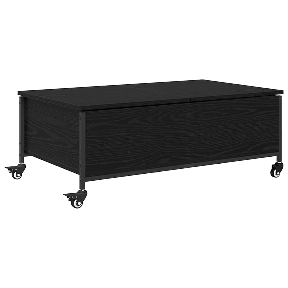Schwarzer Couchtisch Eichenoptik