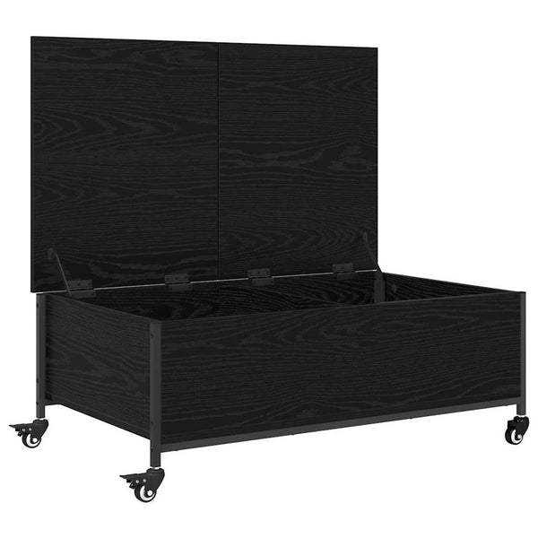 Schwarzer Couchtisch Eichenoptik