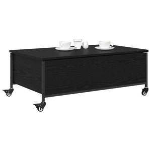 Schwarzer Couchtisch Eichenoptik