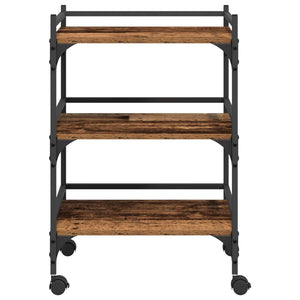 Küchenwagen Altholz 50x35x75,5 cm