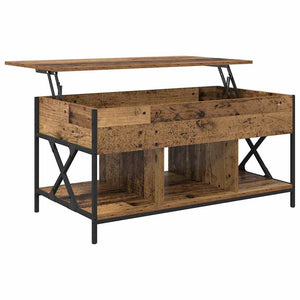 vidaXL Table basse en bois de récupération 100 x 55 x 48,5 cm en bois d'ingénierie