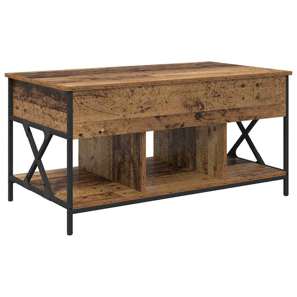 vidaXL Table basse en bois de récupération 100 x 55 x 48,5 cm en bois d'ingénierie