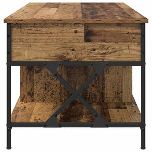 vidaXL Table basse en bois de récupération 100 x 55 x 48,5 cm en bois d'ingénierie