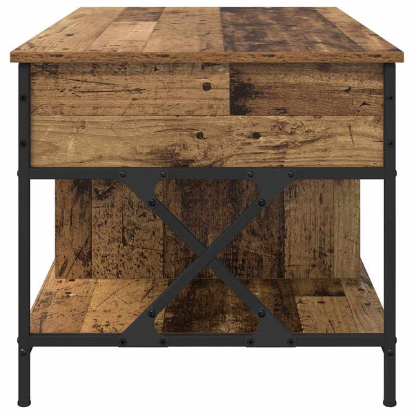 vidaXL Table basse en bois de récupération 100 x 55 x 48,5 cm en bois d'ingénierie