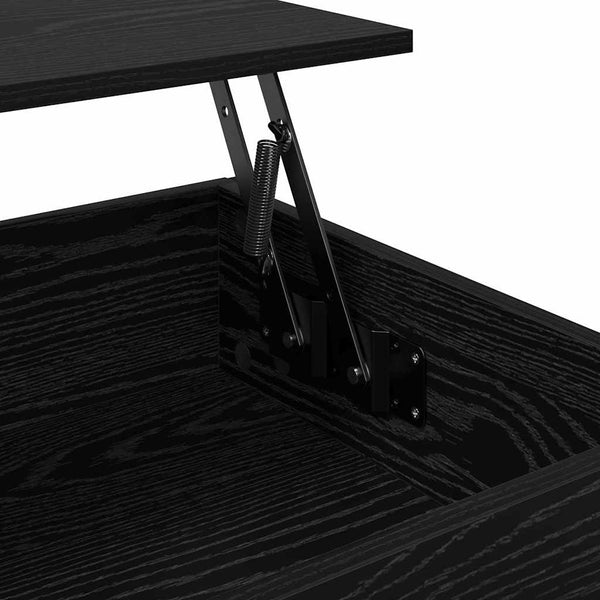 Couchtisch Schwarz Eichenoptik 70x50 cm