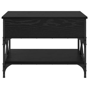 Couchtisch Schwarz Eichenoptik 70x50 cm