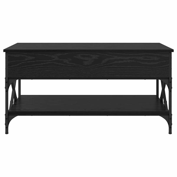Couchtisch Schwarz Eichenoptik 100x50 cm