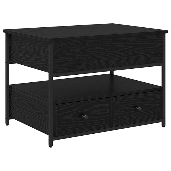 Schwarzer Couchtisch Eichenoptik