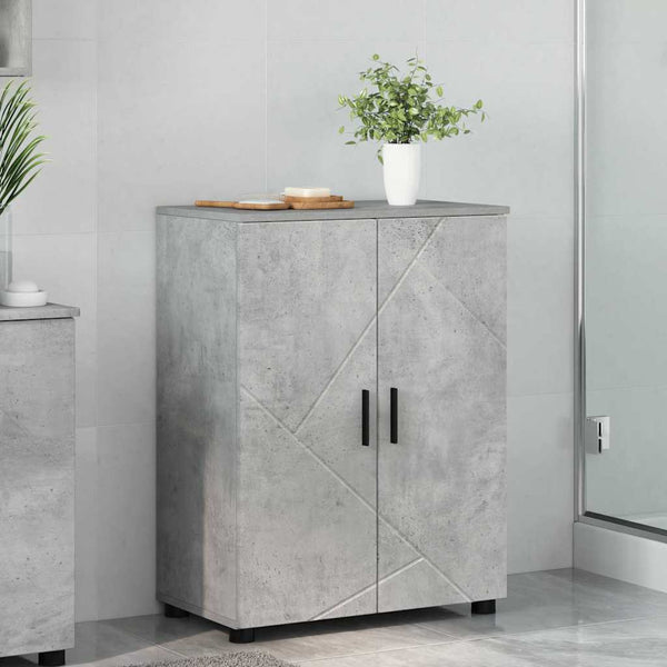 Badezimmerschrank Beton Grau 60x35x80 cm