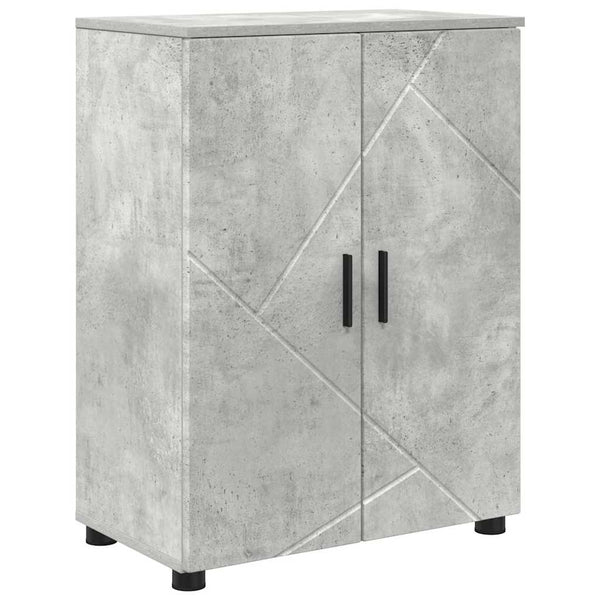 Badezimmerschrank Beton Grau 60x35x80 cm