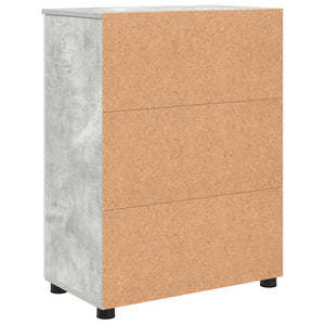 Badezimmerschrank Beton Grau 60x35x80 cm