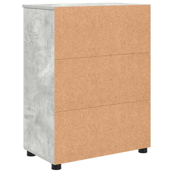 Badezimmerschrank Beton Grau 60x35x80 cm
