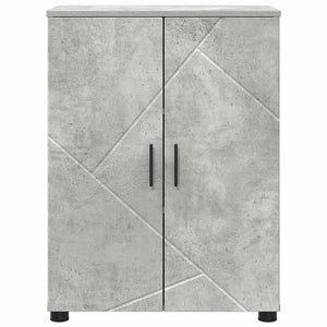 Badezimmerschrank Beton Grau 60x35x80 cm