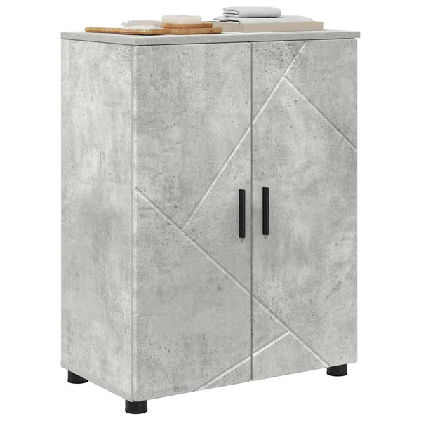 Badezimmerschrank Beton Grau 60x35x80 cm