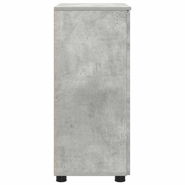 Badezimmerschrank Beton Grau 60x35x80 cm