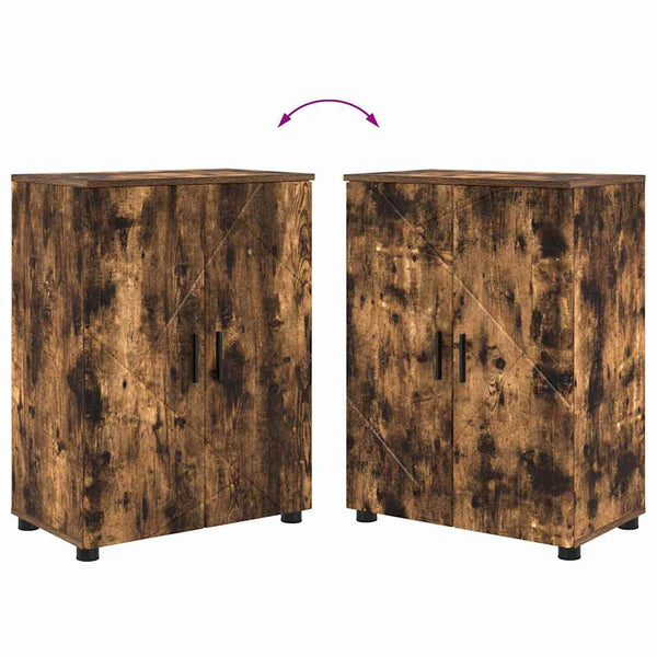 Badezimmerschrank Eiche 60x35x80 cm